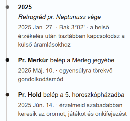 Progressziós életút példa