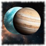 Jupiter Uránusz együttállás 2024. április